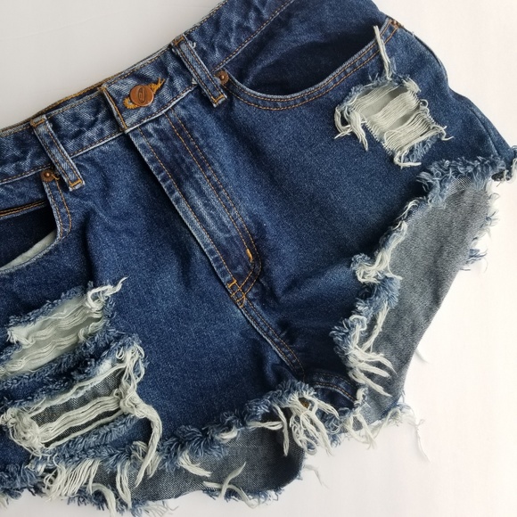 BONGO Pants - BONGO | High Waist Denim Cutoff Shorts | 11